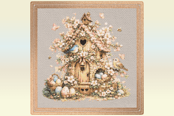 Cherry Blossom Birdhouse Cross Stitch Pattern Review