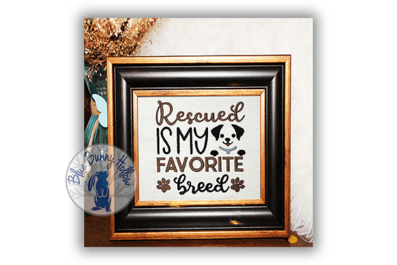 Rescued is My Favorite Breed: Embroidery Review